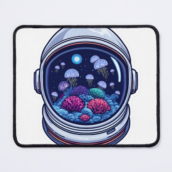 Item preview, Cosmic Aquarium Astronaut Helmet designed and sold by LuxPrintLab.