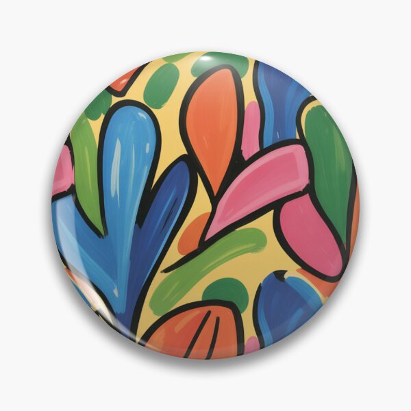 Item preview, Bold Fauvism Inspired Pattern | Vibrant Pink Blue Orange Seamless Repeat designed and sold by Midnight Veil Designs.