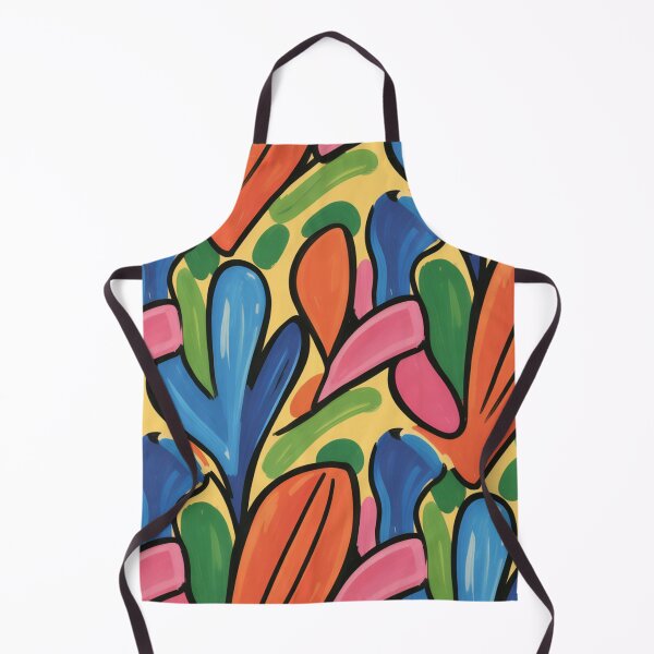 Item preview, Bold Fauvism Inspired Pattern | Vibrant Pink Blue Orange Seamless Repeat designed and sold by Midnight Veil Designs.