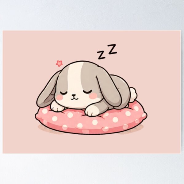 Aperçu de l'œuvre Lapin de la sieste créée et vendue par MellowMunchkins.