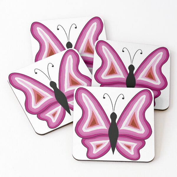 Item preview, Lesbian Pride butterflies designed and sold by Celeste Bocchicchio-Chaudhri.