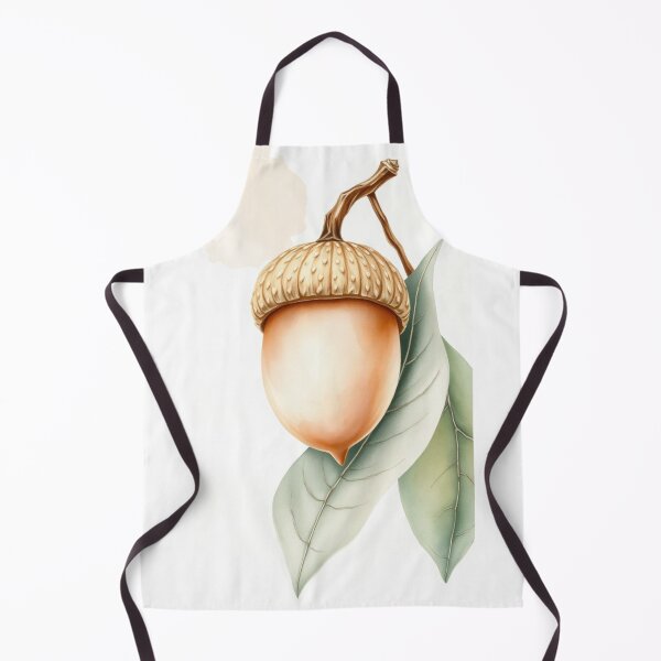 Item preview, Watercolor Acorn Illustration with Oak Leaves designed and sold by Vida e Arte.