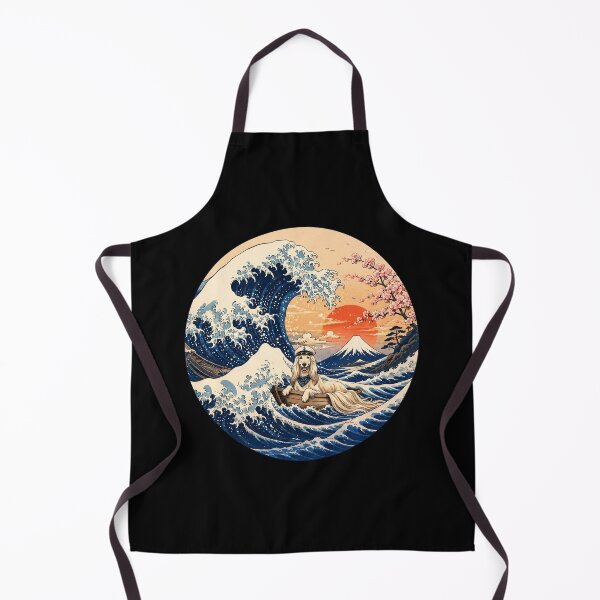 Item preview, Funny Afghan Hound Captain Japanese Kanagawa Wave Japan Boat Mom Dad Kids designed and sold by FurryHavenPH.