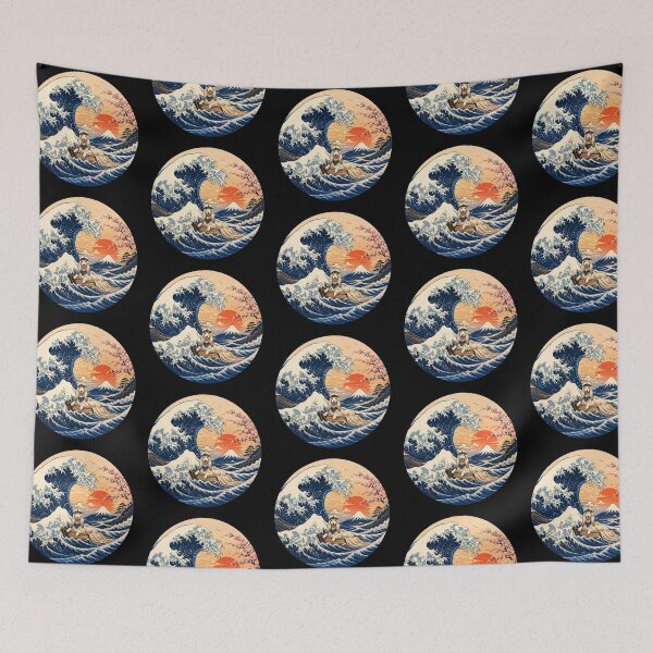 Item preview, Funny Afghan Hound Captain Japanese Kanagawa Wave Japan Boat Mom Dad Kids designed and sold by FurryHavenPH.