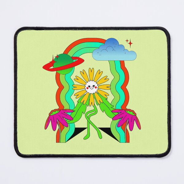 Item preview, Cute Retro Flower in Space Rainbow Aesthetic designed and sold by Naershop.
