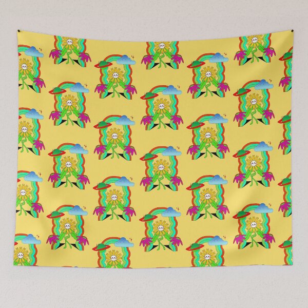 Item preview, Cute Retro Flower in Space Rainbow Aesthetic designed and sold by Naershop.