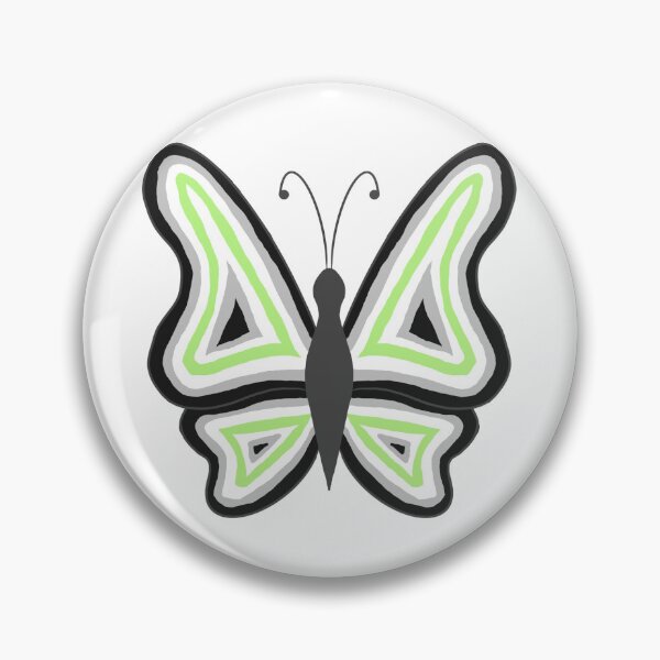 Item preview, Agender Pride butterflies designed and sold by Celeste Bocchicchio-Chaudhri.