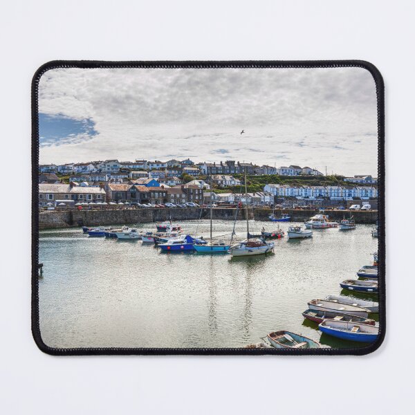 Item preview, Porthleven Harbour with Boats and Waterfront Houses, Cornwall, England designed and sold by Paul Thompson Photography.