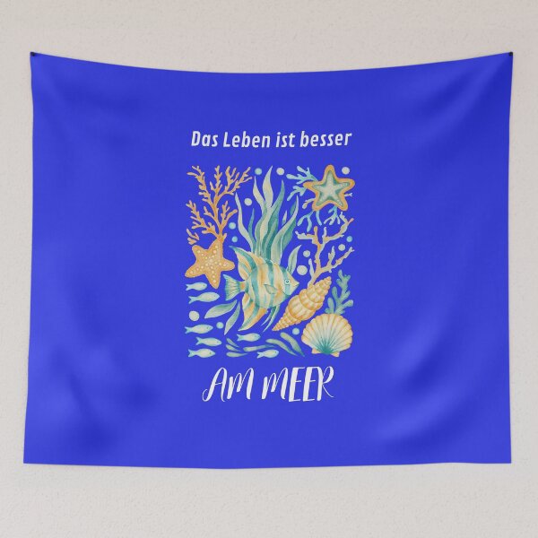 Item preview, Life is better by the sea | Fish & Ocean Design designed and sold by PureHopeStudio.