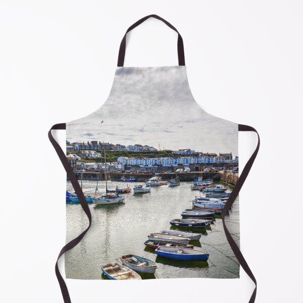 Item preview, Porthleven Harbour with Boats and Waterfront Houses, Cornwall, England designed and sold by Paul Thompson Photography.