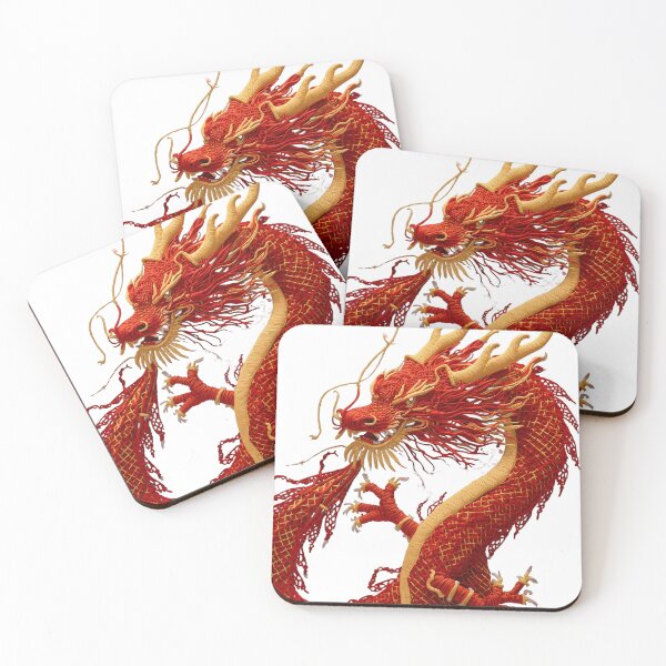 Item preview, Majestic Red Chinese Dragon designed and sold by LuxPrintLab.