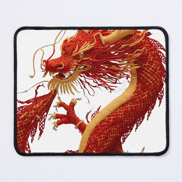 Item preview, Majestic Red Chinese Dragon designed and sold by LuxPrintLab.