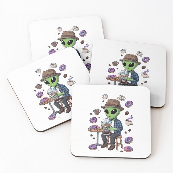 Item preview, Nebula Cafe: The Iced Coffee Alien designed and sold by fedetrev.