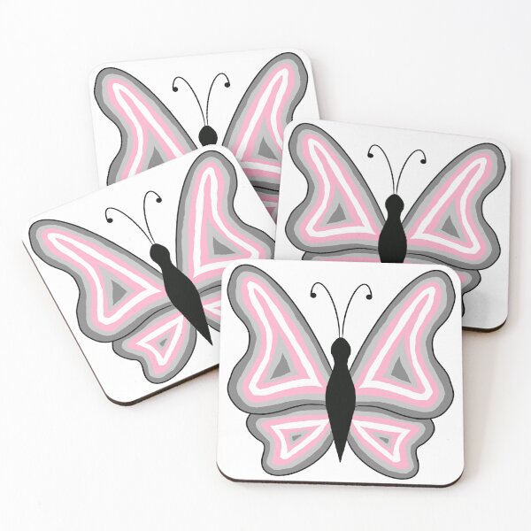 Item preview, Demigirl Pride butterflies designed and sold by Celeste Bocchicchio-Chaudhri.