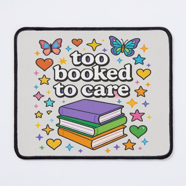 Item preview, Too Booked To Care Y2K Book Lover Aesthetic Design designed and sold by BookedAndDesign.
