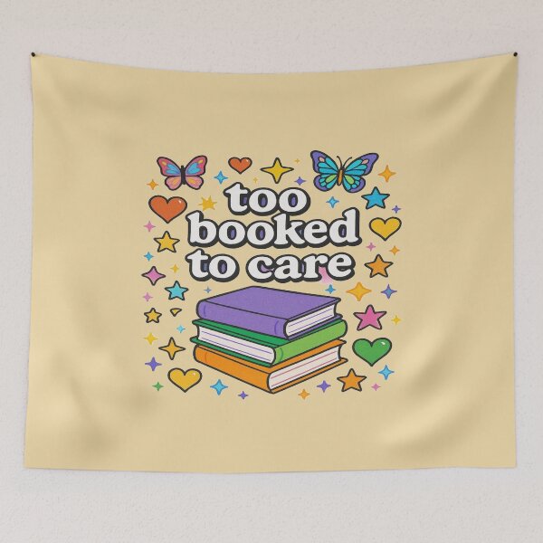 Item preview, Too Booked To Care Y2K Book Lover Aesthetic Design designed and sold by BookedAndDesign.