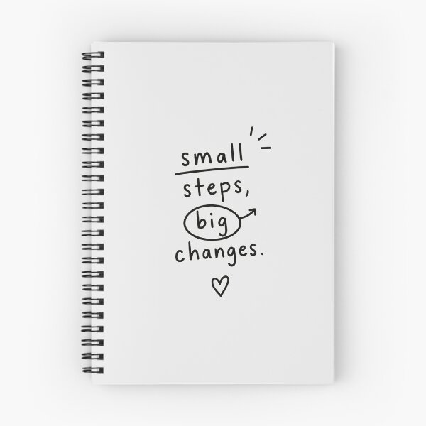 Item preview, Small Steps Big Changes – Motivational Quote Minimalist Typography Design designed and sold by NBT-NOVA.