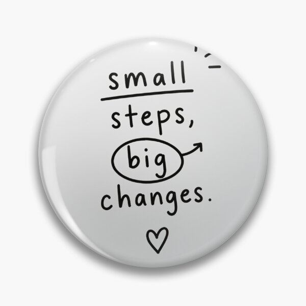 Item preview, Small Steps Big Changes – Motivational Quote Minimalist Typography Design designed and sold by NBT-NOVA.