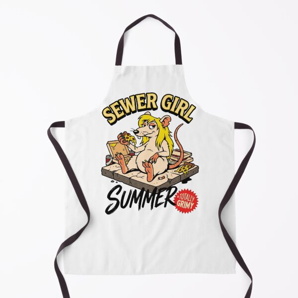 Item preview, Sewer Girl Summer Totally Grimy Rat Pizza Graphic — Funny Dark Humor Unfiltered designed and sold by SkTee2k.