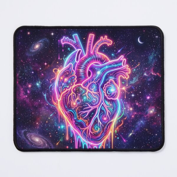 Item preview, Psychedelic Neon Melting Anatomical Heart designed and sold by kaleidoglitch77.
