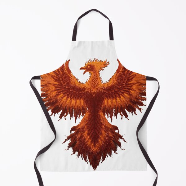 Item preview, Fiery Phoenix Silhouette designed and sold by LuxPrintLab.