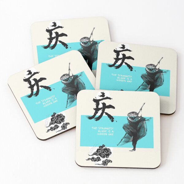 Item preview, Hidden Blade Warrior – Japanese Samurai Minimalist Aesthetic Design designed and sold by LunaVales.
