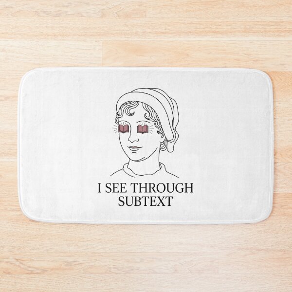 Item preview, I See Through Subtext Jane Austen Minimalist Line Art designed and sold by Fenay Designs.