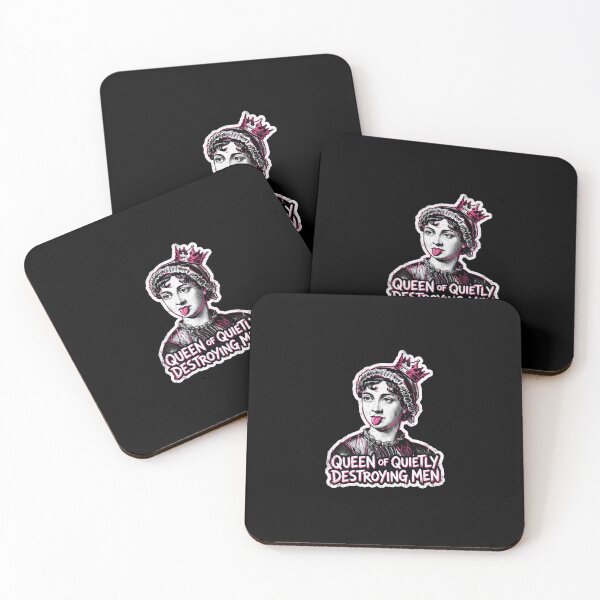 Item preview, Queen Of Quietly Destroying Men Jane Austen Funny Feminist designed and sold by Fenay Designs.