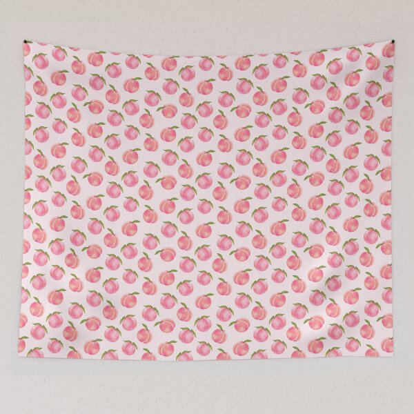 Item preview, Watercolor Peach Fruit Pattern Design designed and sold by Canvas-Whispers.