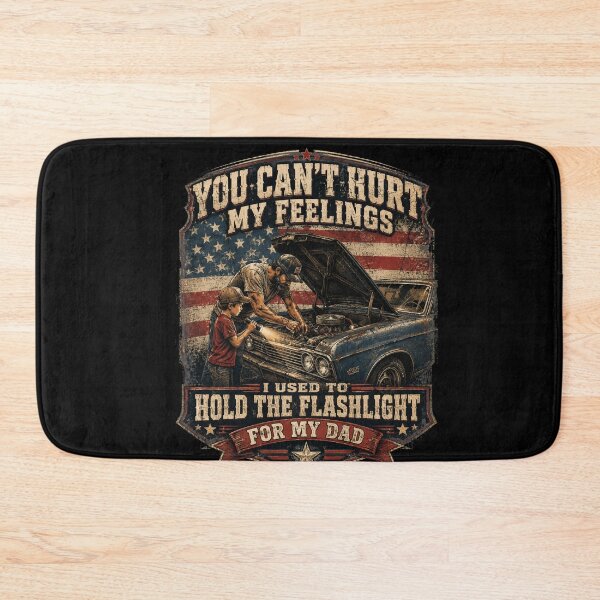 Item preview, Fatherhood Vintage Garage Tribute with American Flag designed and sold by FormalDehyena.
