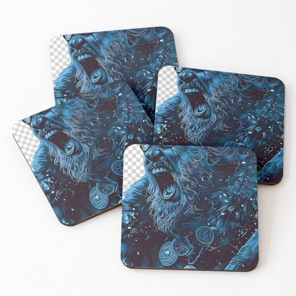 Item preview, Viking Berserker Battle Rage Norse Mythology Blue Comic designed and sold by PowerArtUa.