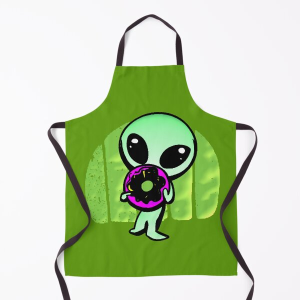 Item preview, Alien Kawaii Pink Donut Extraterrestrial Eating Donut Cute Meme designed and sold by AstronautMerch.