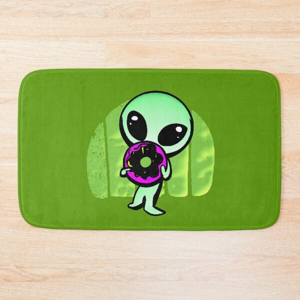 Item preview, Alien Kawaii Pink Donut Extraterrestrial Eating Donut Cute Meme designed and sold by AstronautMerch.