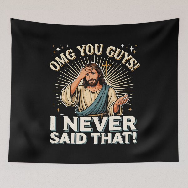 Item preview, I Never Said That Jesus Funny Religious for God Lover Lifestyle designed and sold by Redgiant87x.