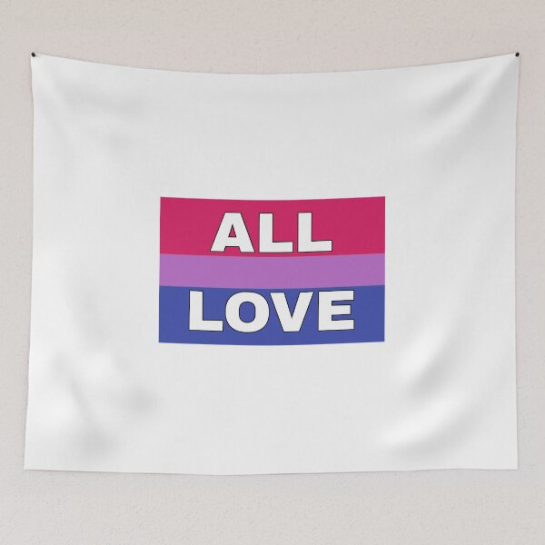 Item preview, All Love Bisexual Pride Flag designed and sold by PopBubbleShop.