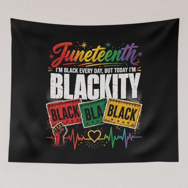 Item preview, Juneteenth Black History Rainbow Pride Fist Graphic designed and sold by FormalDehyena.