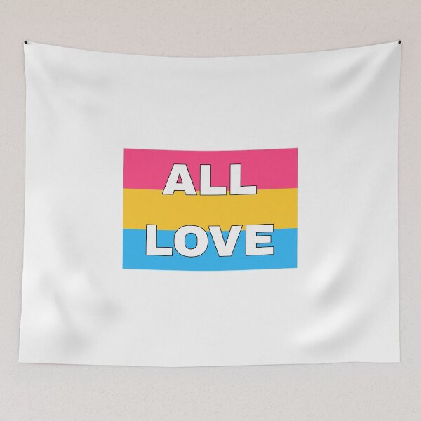 Item preview, All Love Pansexual Pride Flag designed and sold by PopBubbleShop.