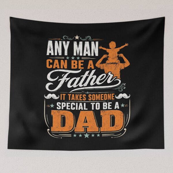 Item preview, father Can Be a Dad Special to Be a Father Vintage Quote designed and sold by FormalDehyena.