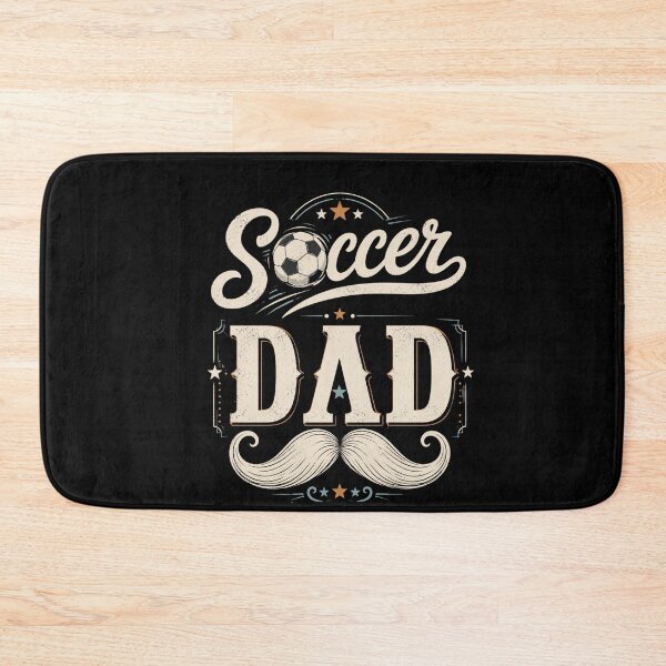 Item preview, Soccer Dad Vintage Varsity Style Graphic With Mustache designed and sold by FormalDehyena.