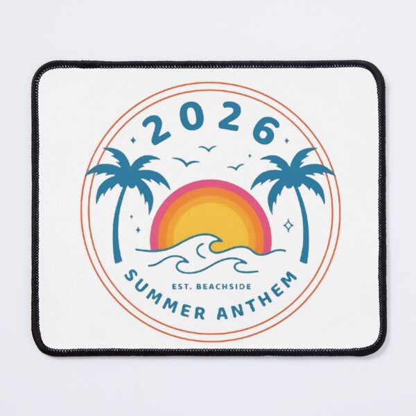 Item preview, Retro Summer Anthem 2026 - Vintage Beach Badge Graphic designed and sold by Expats Studio.