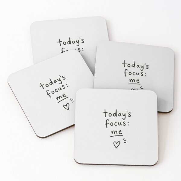 Item preview, Today's Focus: Me – Self Love Aesthetic Typography Design designed and sold by NBT-NOVA.