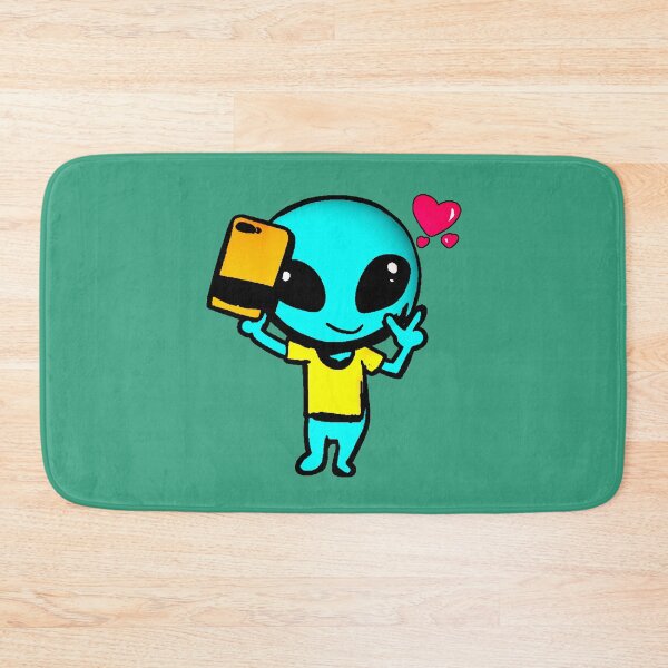 Item preview, Alien Kawaii Selfie Hearts Yellow T-Shirt Extraterrestrial Cute Y2K designed and sold by AstronautMerch.