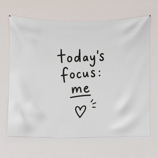 Item preview, Today's Focus: Me – Self Love Aesthetic Typography Design designed and sold by NBT-NOVA.