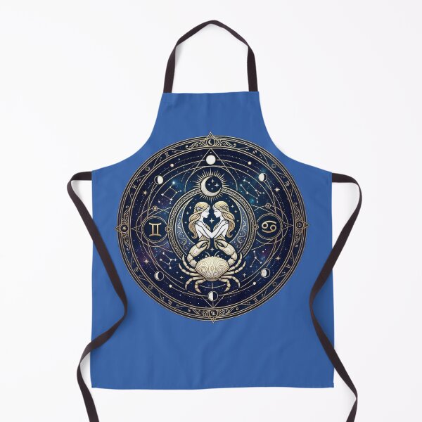 Item preview, Gemini & Cancer Celestial Zodiac Wheel — Moon Phases Astrology Mandala designed and sold by NileNova.