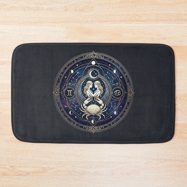 Item preview,  Gemini & Cancer Celestial Zodiac Wheel — Moon Phases Astrology Mandala designed and sold by NileNova.