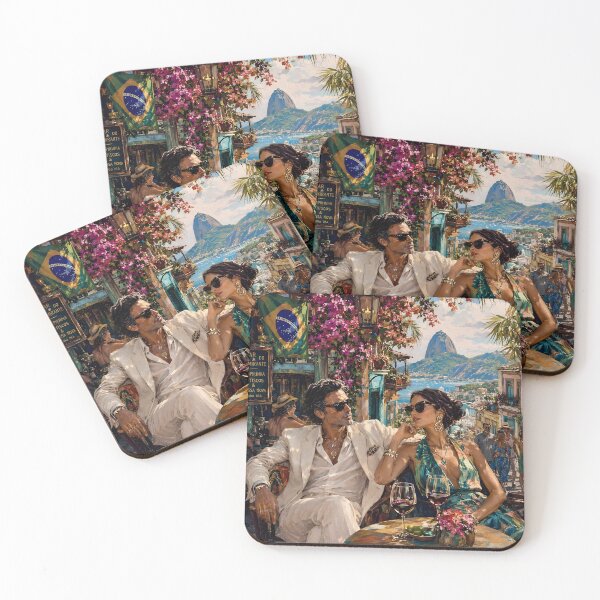 Item preview, Rio Café Society | Surreal Tropical Romance in Rio de Janeiro designed and sold by Vibranta Studio.