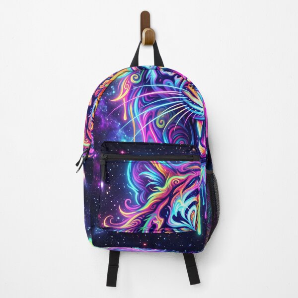 Item preview, Psychedelic Neon Melting Tiger Head designed and sold by kaleidoglitch77.
