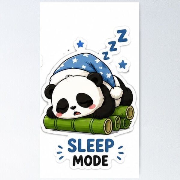 Item preview, Sleep Mode Panda designed and sold by layalistoresa.