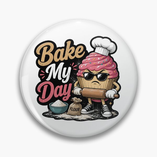 Item preview, Bake My Day Funny Baker Pun Shirt | Baking Humor Cupcake Chef Design designed and sold by digiscapeart.