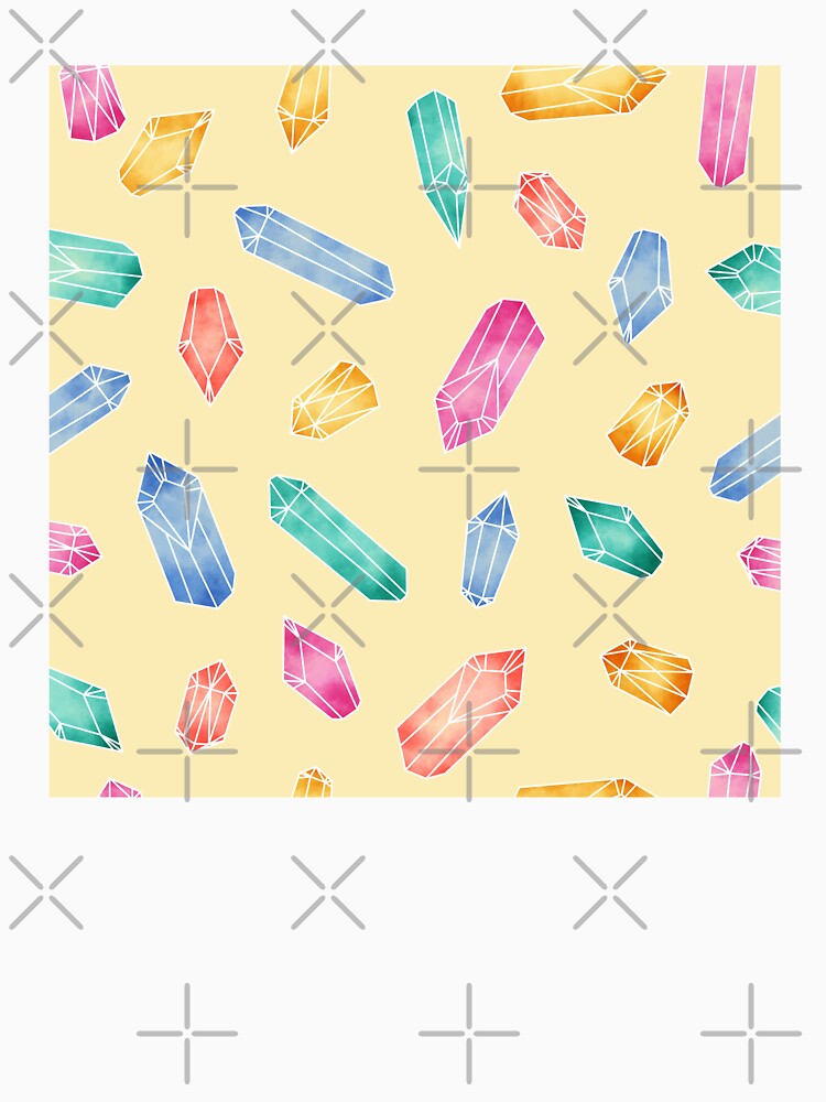 Crystals pattern - Yellow by PrintablesP